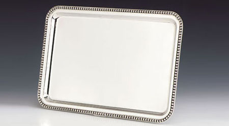 Pearls Silver Tray