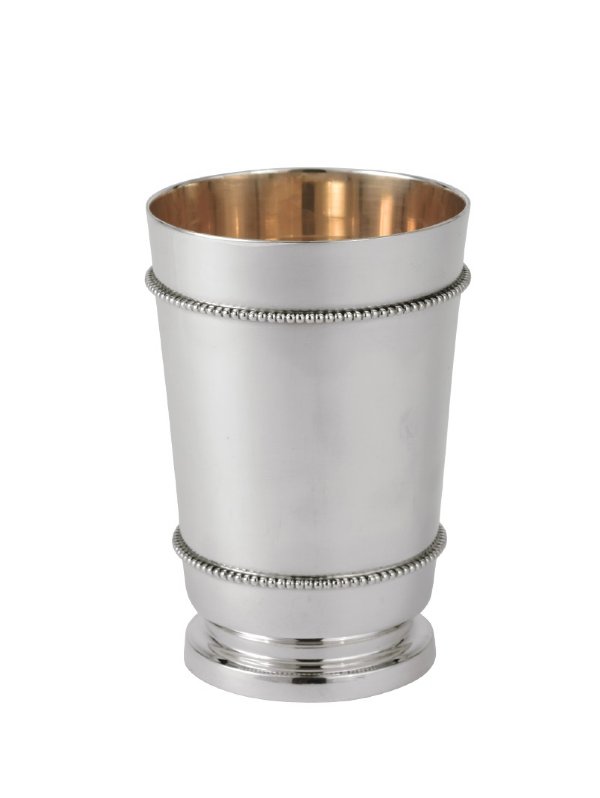 Hakerem Kiddush Cup with  Heel and Silver Pearls
