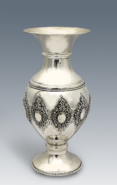 Mirror Flower Sterling Silver Vase
