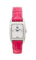 ESQ Quest Ladies Pink Leather Watch