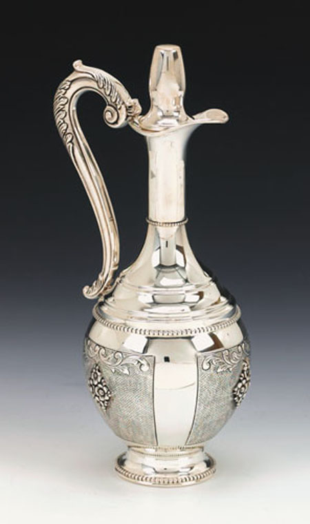 Italian  Sterling Silver Bottle