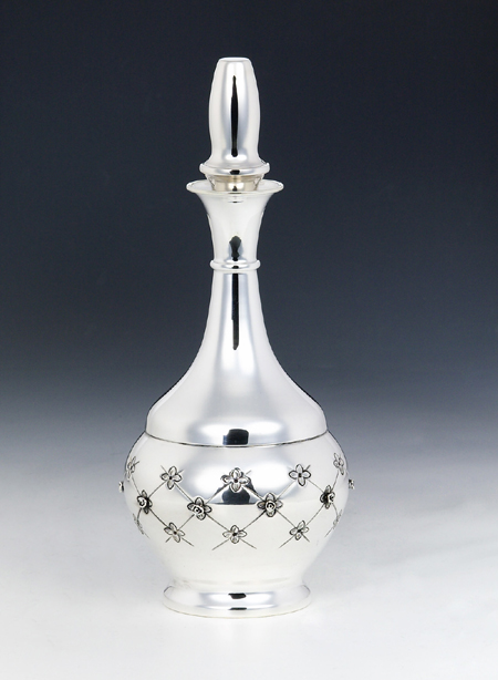 Chentoroza  Sterling Silver Liqueur Bottle