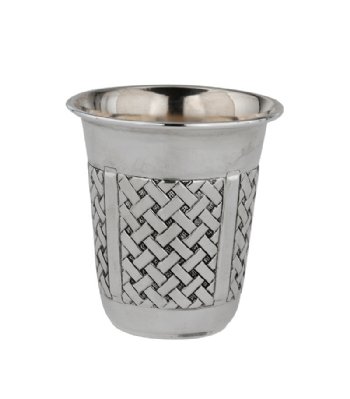 Hadad Braided Sterling Silver Liquor Cup 