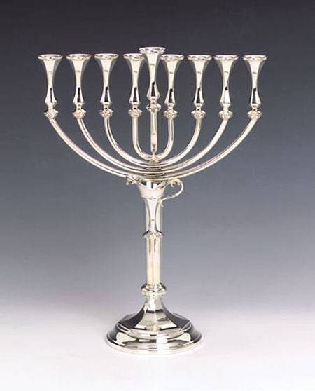 Bareket Hazorfim Sterling Silver Menorah - 20"