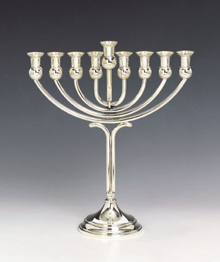 Barak Hazorfim Sterling Silver Menorah - 16"