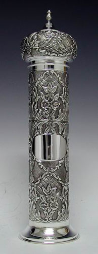 Sterling Silver Megillah Case Mozkito