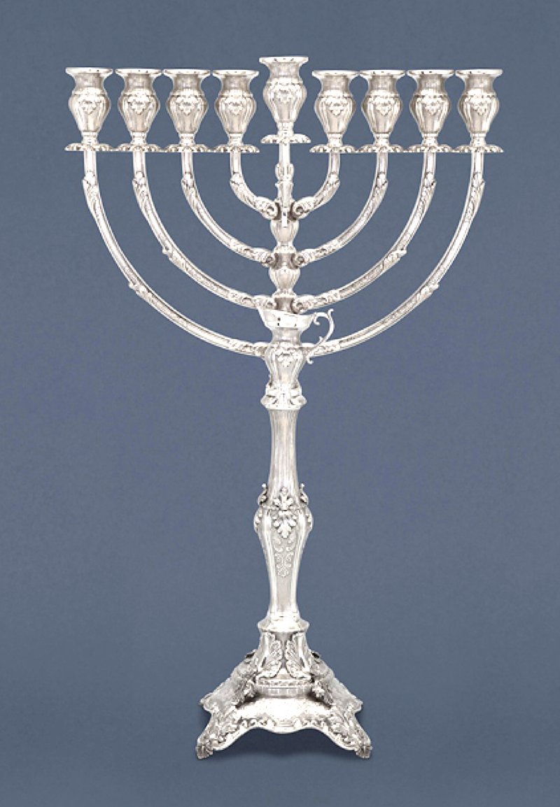 Hazorfim Gona Small Sterling Silver Menorah - 25"