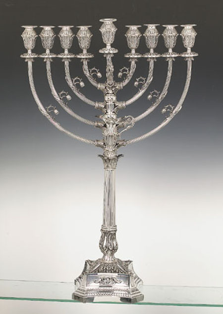 Milan Sterling Silver Menorah - 37"