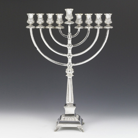 Hazorfim Supra Silver Menorah - 19"