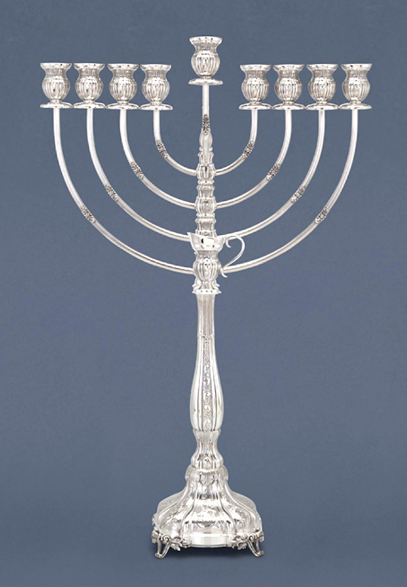 Hazorfim Ronald Pasim Sterling Silver Menorah - 24"