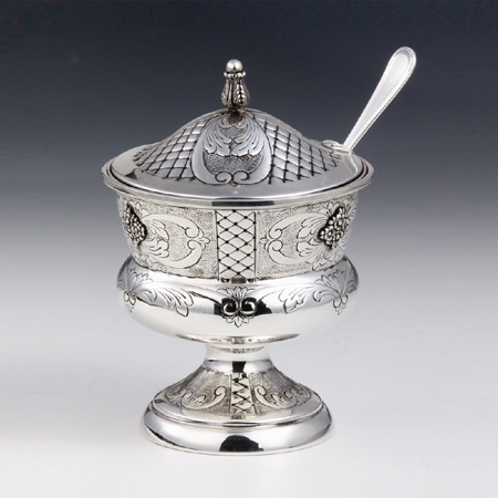 Greda Silver Honey & Sugar Dish