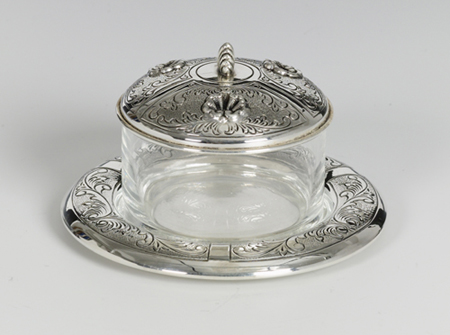 Shell Silver Honey & Sugar Dish