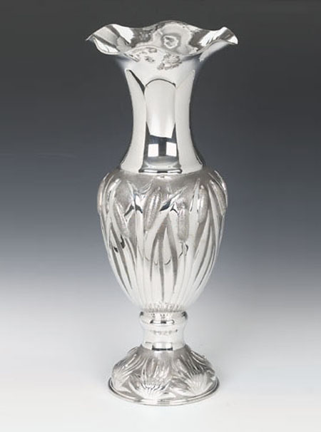 Fiori Sterling Silver Vase