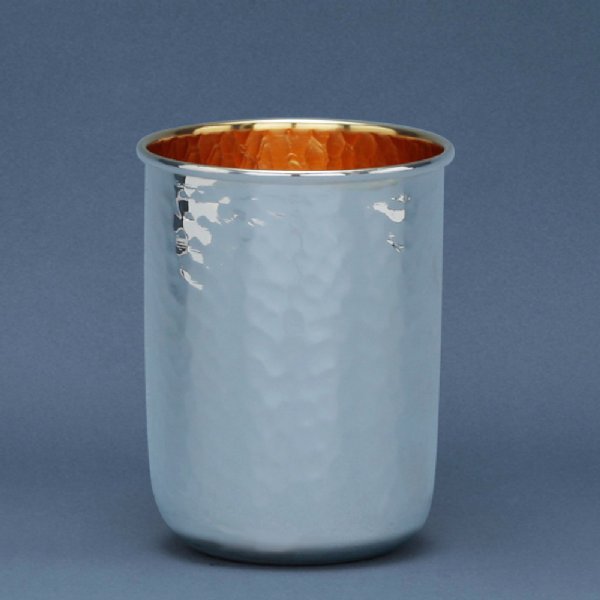 Hammering Sterling Silver Kiddush Cup