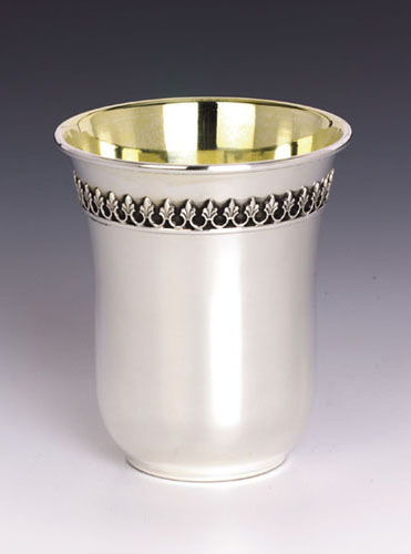 Filigree Sterling Silver Kiddush Cup