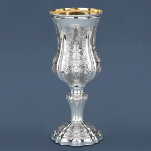 Bellagio Decorated Sterling Silver Eliyahu Cup - Medium