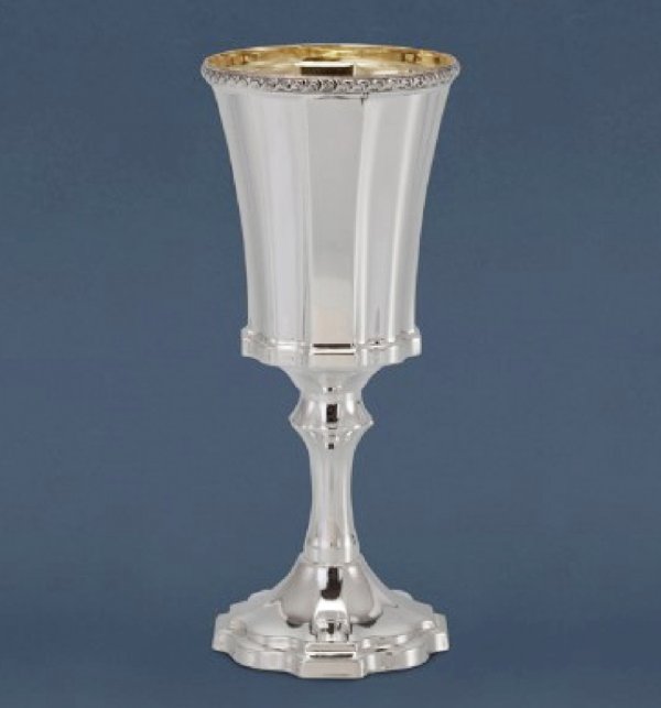 Coblat Silver Kiddush Cup on Stem