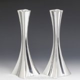 Hazorfim Bolero Silver Candlesticks - 12"