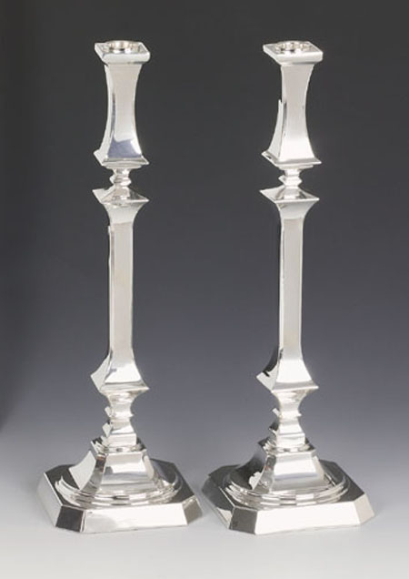 Hazorfim Bagatel Sterling Silver Candlesticks - 16"