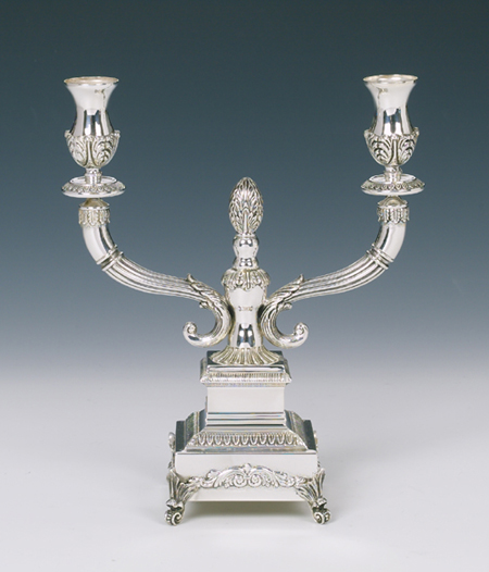 Sterling Silver Roma Oil Candelabra