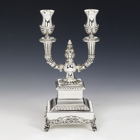 Sterling Silver Roma Oil Candelabra