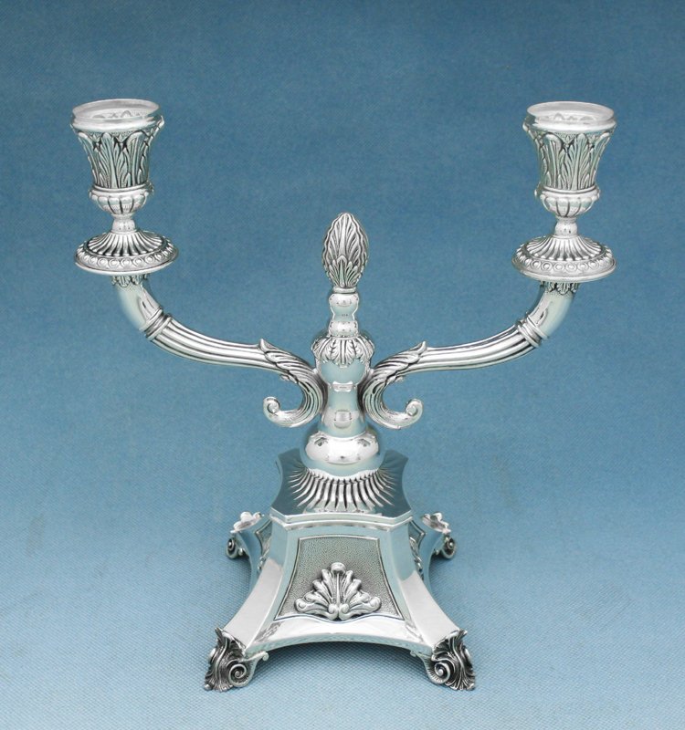 Sterling Silver Torino Candelabra 2 Lights