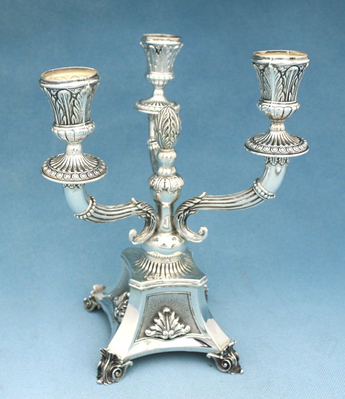 Sterling Silver Torino Candelabra 3 Lights