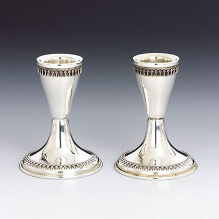 Filigree Silver Candlesticks