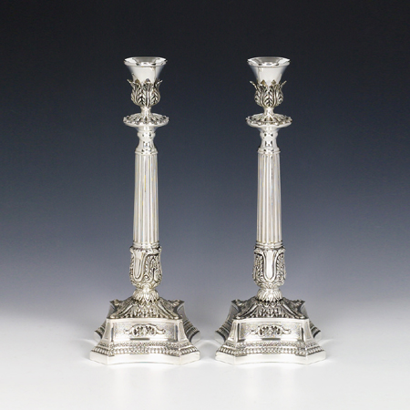 Hazorfim Milan SilverCandlesticks - 14"