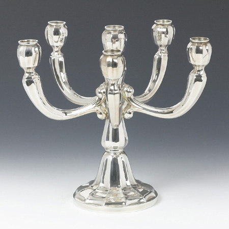 Sterling Silver Candelabra 6 Lights