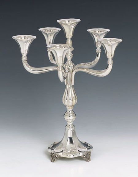 Sterling Silver Hungarian Candelabra 6 Lights