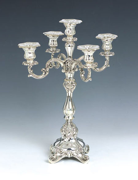 Sterling Silver Charenko Candelabra 5 Lights