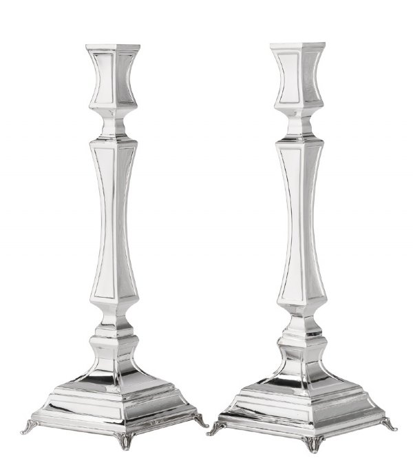 Livni Sterling Silver Candlesticks - 13.5"