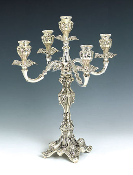 Sterling Silver Ben David Candelabra  5 Lights