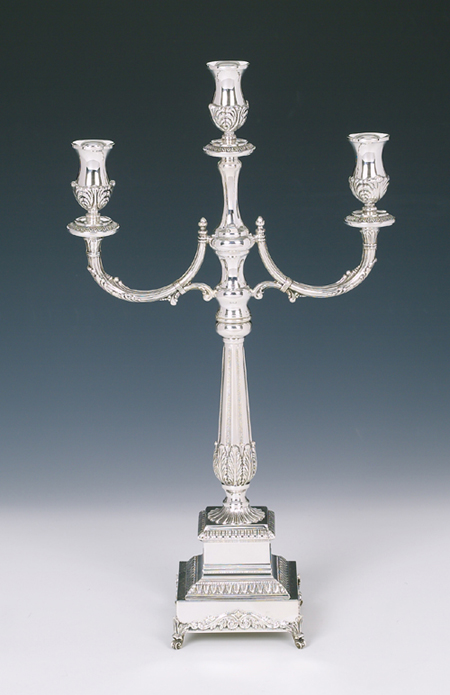 Sterling Silver Roma Small Candelabra No Casting 3 Light