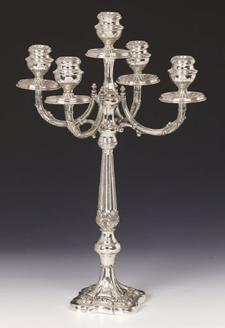 Sterling Silver Marco Candelabra 5 Lights