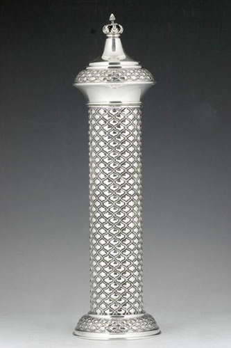 Sterling Silver Megillah Case Bubbles (Buot)