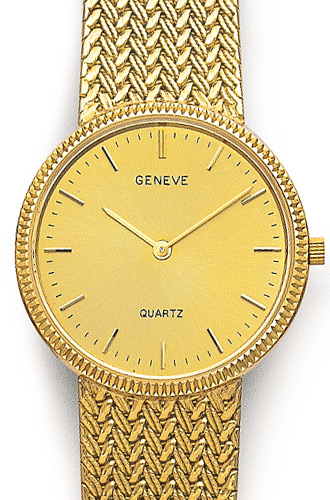 Euro Geneve 14K Yellow Gold Round Mens Watch