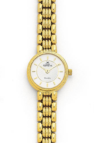 Round Ladies 14k Euro Geneve Gold Watch