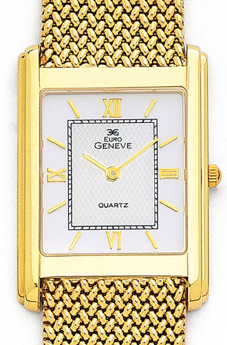 Euro Geneve 14K Yellow Gold Mens Watch