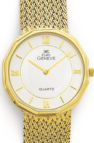 Euro Geneve 14K Yellow Gold Mens Watch