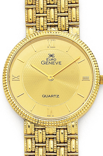 Euro Geneve 14K Yellow Gold Mens Watch