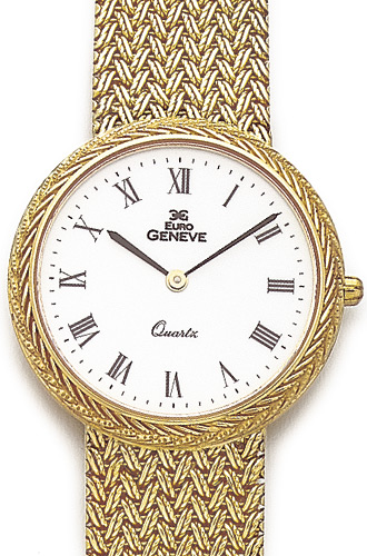 Euro Geneve 14K Yellow Gold Mens Watch