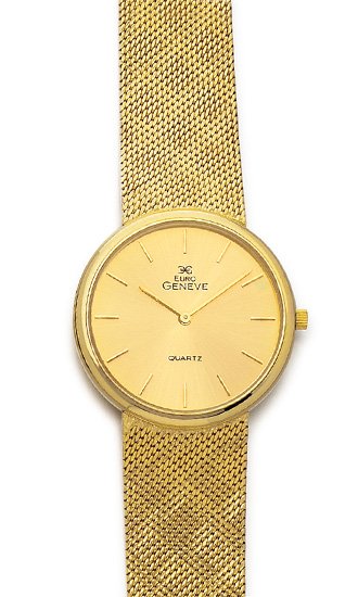 Euro Geneve 14K Yellow Gold Mens Watch