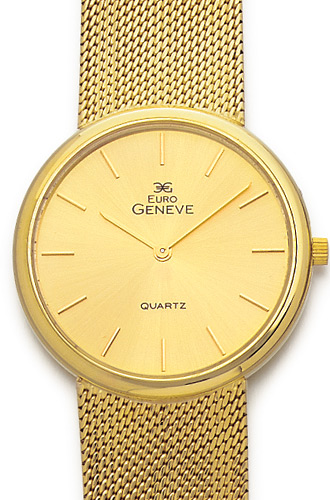 Euro Geneve 14K Yellow Gold Mens Watch