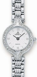 Euro Geneve Watch - 14K White Gold Ladies Diamond Watch