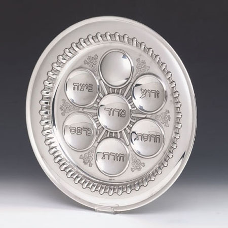 Hazorfim Picolo Sterling Silver Seder Plate