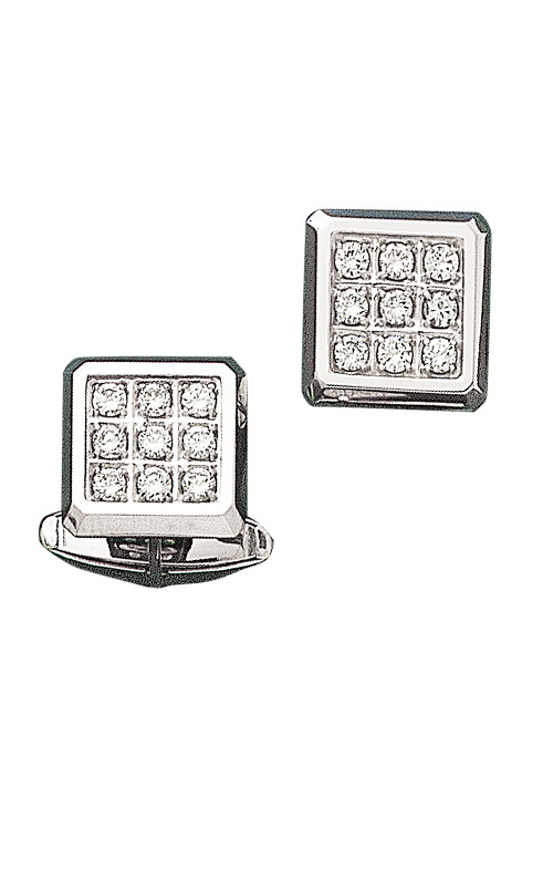 Exquisite Square Cufflinks With 1.26 ct. Diamonds