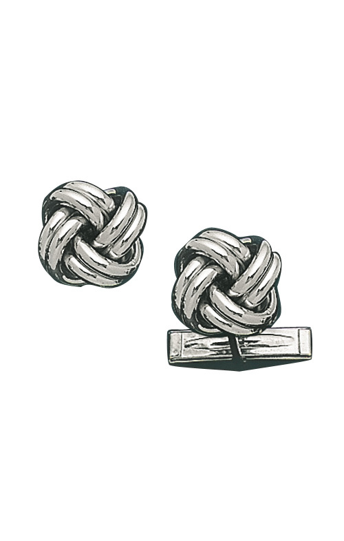 Cufflinks- Solid 14K White Gold Knot Cufflinks