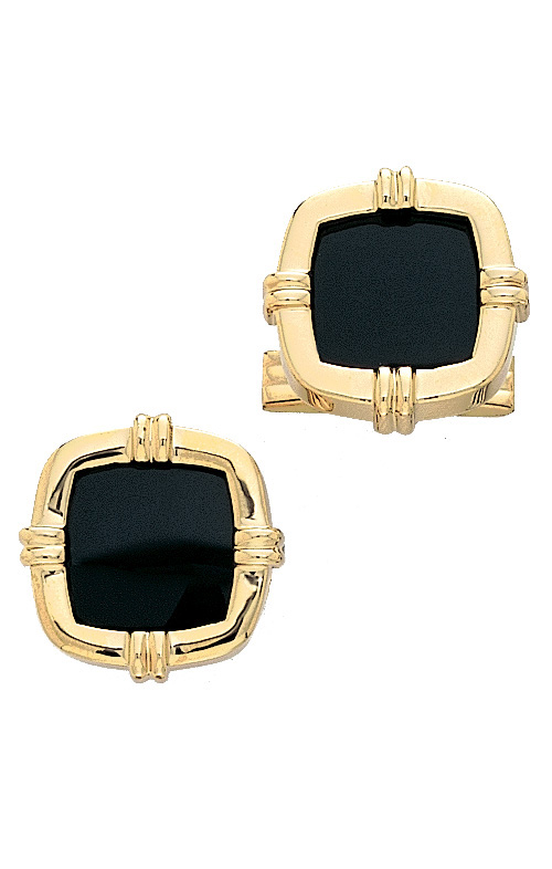 14K Yellow Gold and Onyx Cufflinks